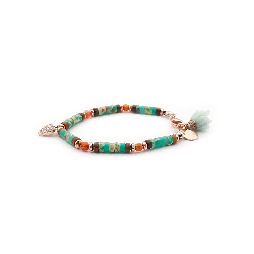 Dàimào Bracciale Occhio tigre Acquamarina