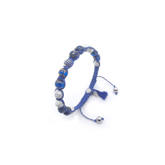 Lung-Ta Bracciale Argento 925% Vetro sommerso Murano