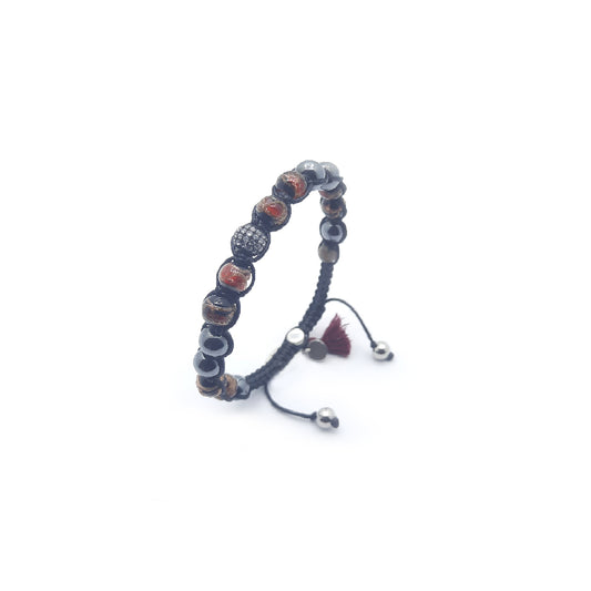 Lung-Ta Bracciale Argento 925% Vetro sommerso Murano