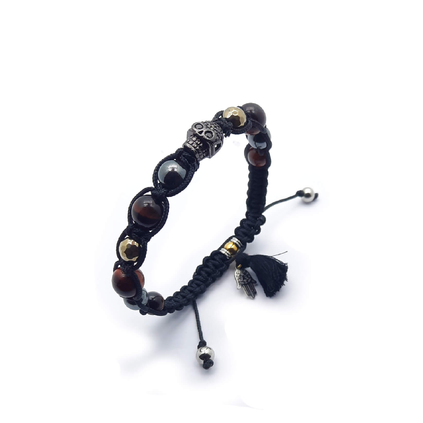 Muhammad Ali-Bracciale ematite occhio tigre