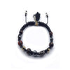 Muhammad Ali-Bracciale ematite occhio tigre